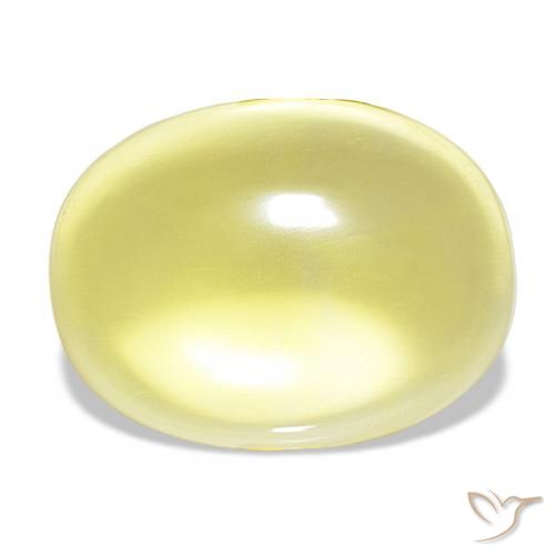 20.89ct Jaune clair Quartz, ovale, Transparent
