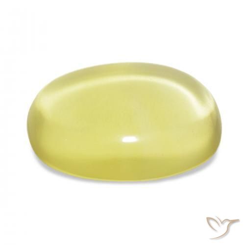 Quartz Jaune clair naturelle ovale, 20.89 ct, Transparent