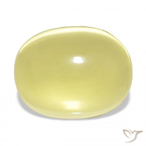 29.37ct Jaune clair Quartz, ovale, Transparent