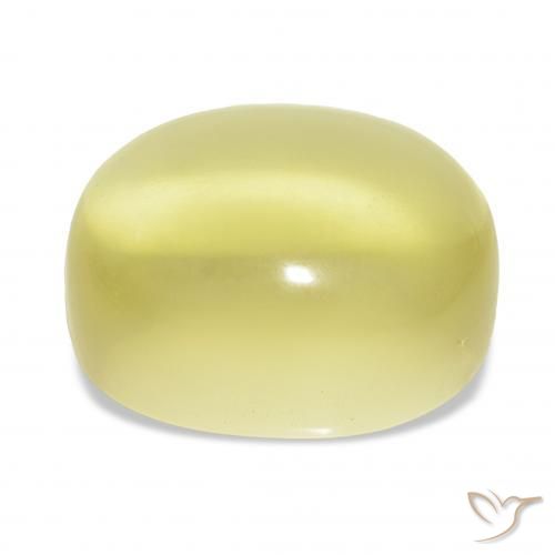 Quartz Jaune clair naturelle ovale, 29.37 ct, Transparent