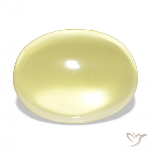 24.84ct Jaune clair Quartz, ovale, Transparent