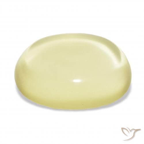 Quartz Jaune clair naturelle ovale, 27.94 ct, Transparent