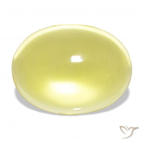25.93ct Jaune clair Quartz, ovale, Transparent