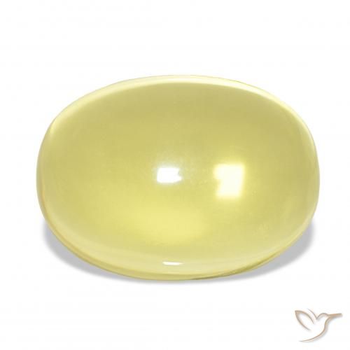 27.70ct Jaune clair Quartz, ovale, Transparent