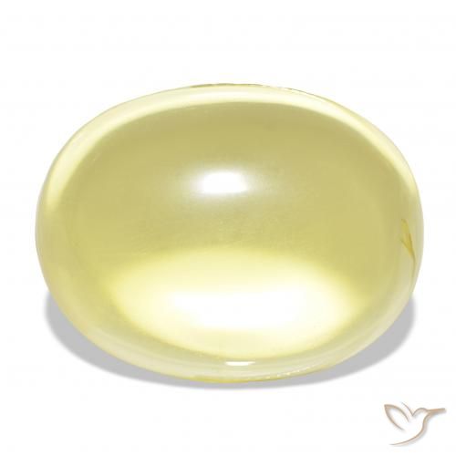63.83ct Jaune clair Quartz, ovale, Transparent