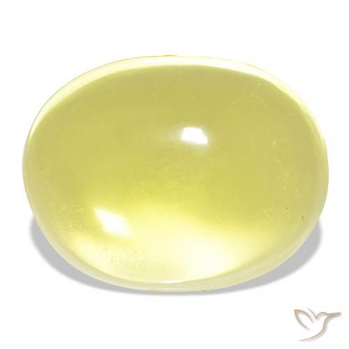 54.69ct Jaune clair Quartz, ovale, Transparent