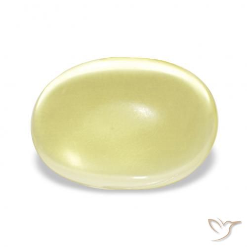 3.29ct Jaune clair Quartz, ovale, Transparent
