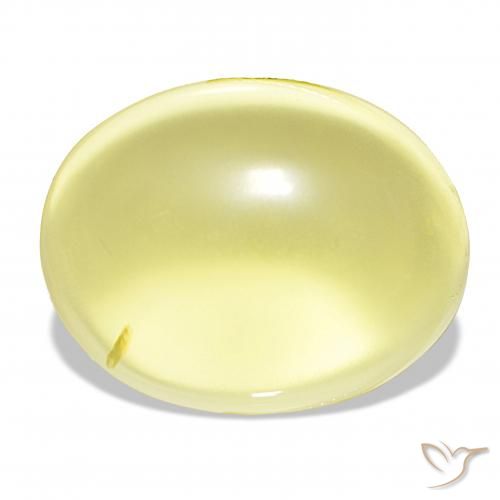43.30ct Jaune clair Quartz, ovale, Transparent