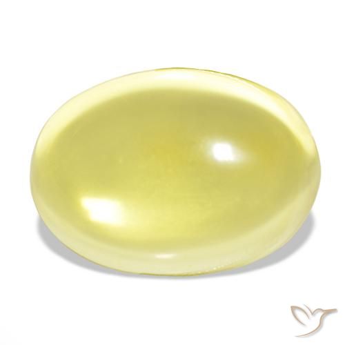 51.98ct Jaune clair Quartz, ovale, Transparent