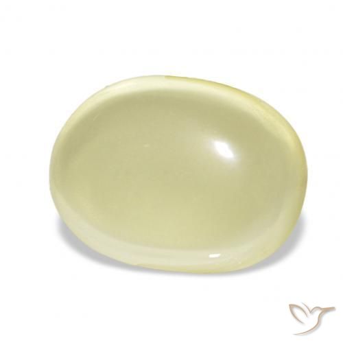 Quartz Jaune clair naturelle ovale, 10.06 ct, Transparent
