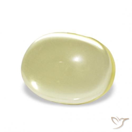 Quartz Jaune clair naturelle ovale, 2.68 ct, Transparent
