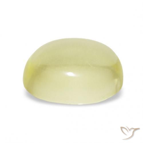 Quartz Jaune clair naturelle ovale, 2.68 ct, Transparent