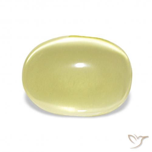 9.42ct Jaune clair Quartz, ovale, Transparent