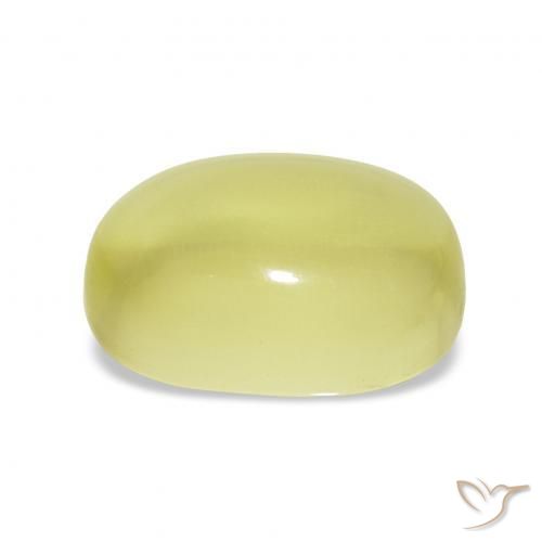 Quartz Jaune clair naturelle ovale, 9.42 ct, Transparent
