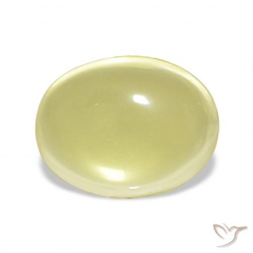 9.74ct Jaune clair Quartz, ovale, Transparent