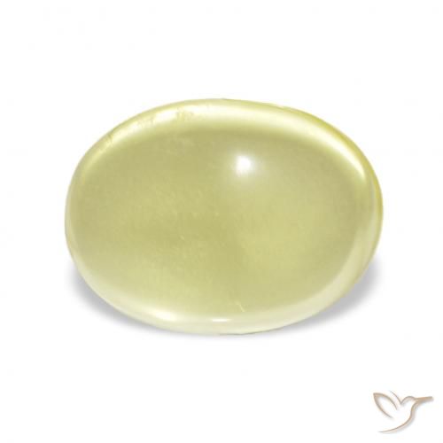 3.85ct Jaune clair Quartz, ovale, Transparent