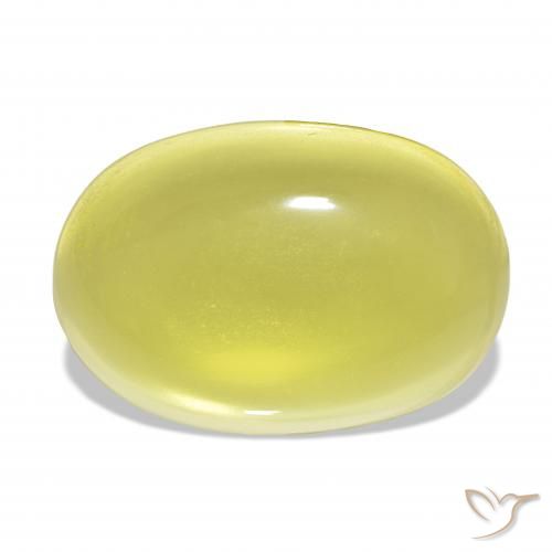 58.77ct Jaune clair Quartz, ovale, Transparent