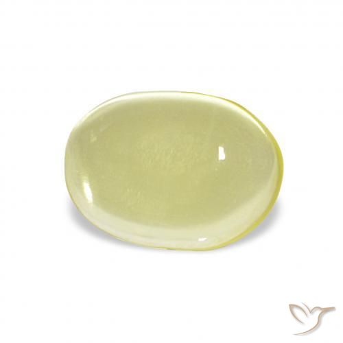 Quartz Jaune clair naturelle ovale, 2.86 ct, Transparent