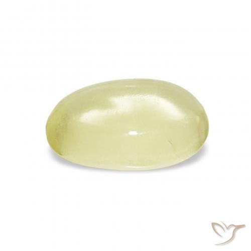 Quartz Jaune clair naturelle ovale, 2.86 ct, Transparent