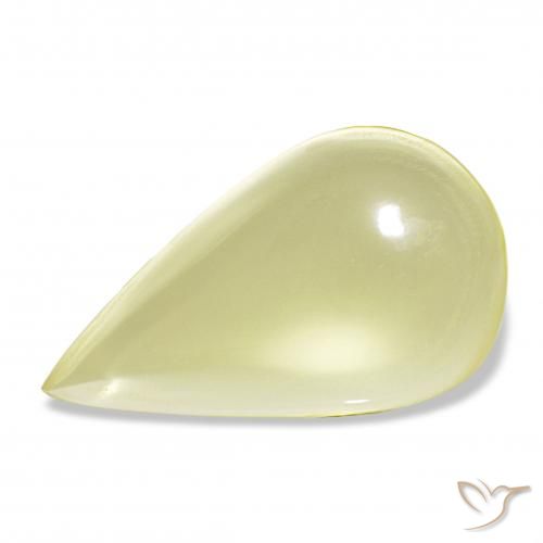 15.47ct Jaune moyen Quartz, En forme de poire, Transparent