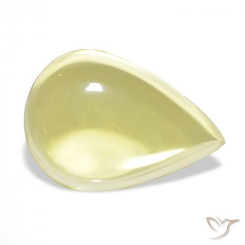Quartz Jaune clair naturelle En forme de poire, 52.29 ct, Transparent