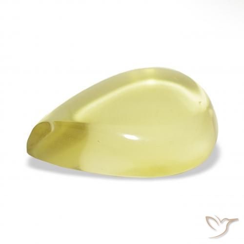 Quartz Jaune clair naturelle En forme de poire, 52.29 ct, Transparent