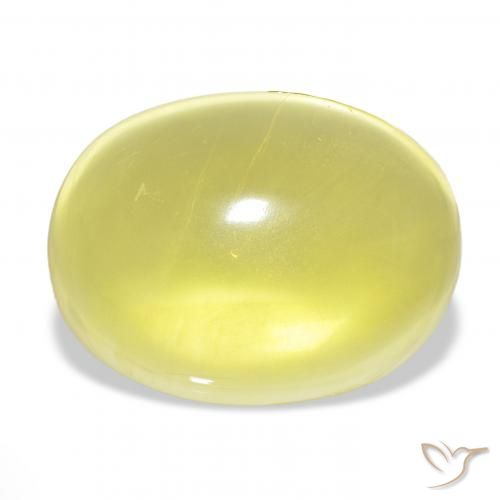 69.55ct Jaune clair Quartz, ovale, Transparent