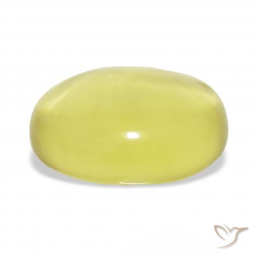 Quartz Jaune clair naturelle ovale, 69.55 ct, Transparent