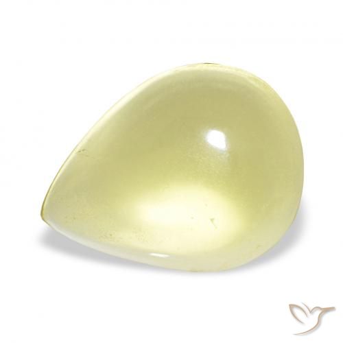 14.16ct Jaune maïs léger Quartz, En forme de poire, Transparent