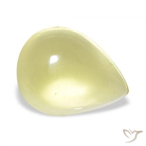 Quartz Jaune maïs léger naturelle En forme de poire, 14.16 ct, Transparent