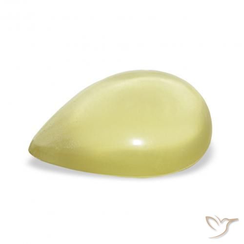 Quartz Jaune maïs léger naturelle En forme de poire, 14.16 ct, Transparent