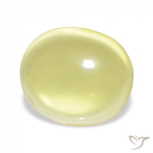 Quartz Jaune clair naturelle ovale, 23.31 ct, Transparent