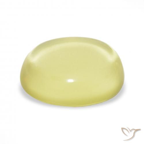 Quartz Jaune clair naturelle ovale, 23.31 ct, Transparent