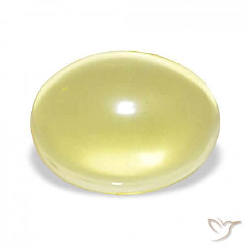 20.83ct Jaune clair Quartz, ovale, Transparent