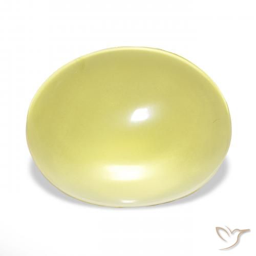 71.49ct Jaune clair Quartz, ovale, Transparent