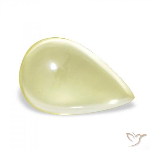 Quartz Jaune clair naturelle En forme de poire, 11.15 ct, Transparent