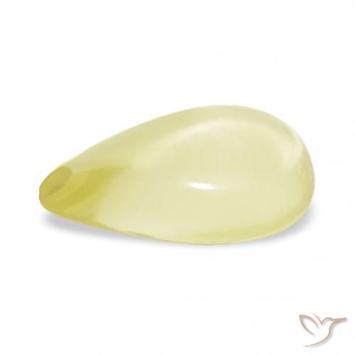 Quartz Jaune clair naturelle En forme de poire, 11.15 ct, Transparent