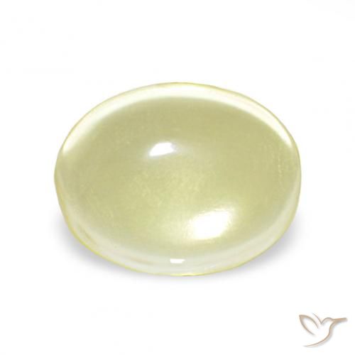 4.10ct Jaune clair Quartz, ovale, Transparent