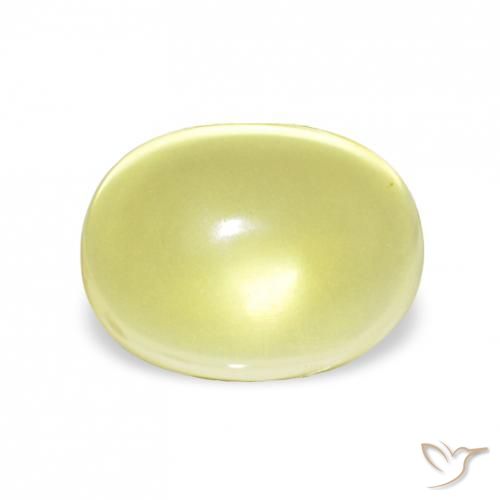 9.43ct Jaune clair Quartz, ovale, Transparent