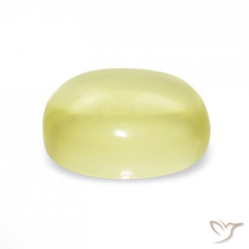 Quartz Jaune clair naturelle ovale, 9.43 ct, Transparent