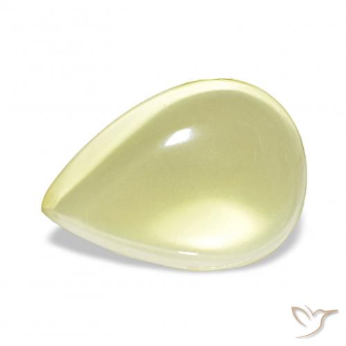 8.66ct Jaune ananas léger Quartz, En forme de poire, Transparent