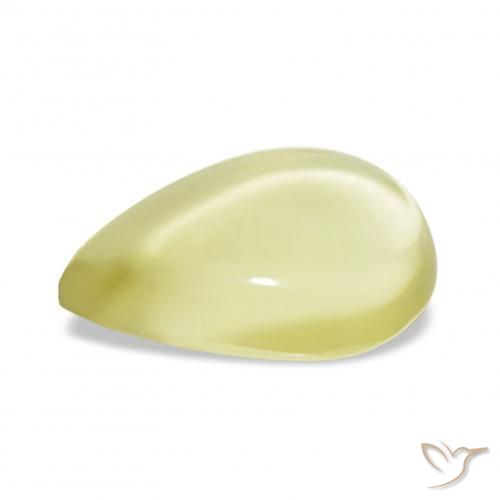 Quartz Jaune ananas léger naturelle En forme de poire, 8.66 ct, Transparent