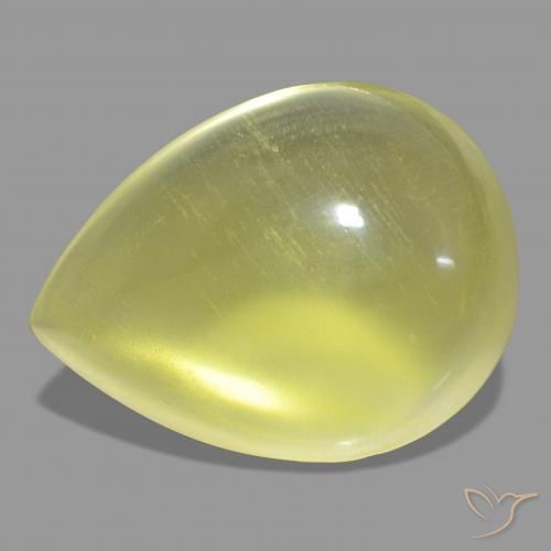 Quartz Jaune clair naturelle En forme de poire, 31.50 ct, Transparent