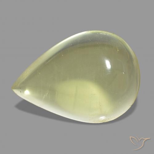 Quartz Jaune clair naturelle En forme de poire, 15.99 ct, Transparent
