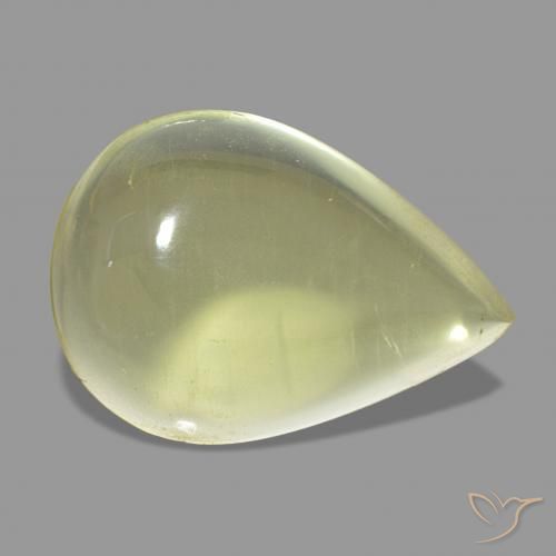 Quartz Jaune clair naturelle En forme de poire, 15.99 ct, Transparent