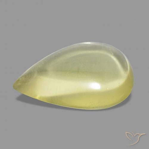 Quartz Jaune clair naturelle En forme de poire, 15.99 ct, Transparent