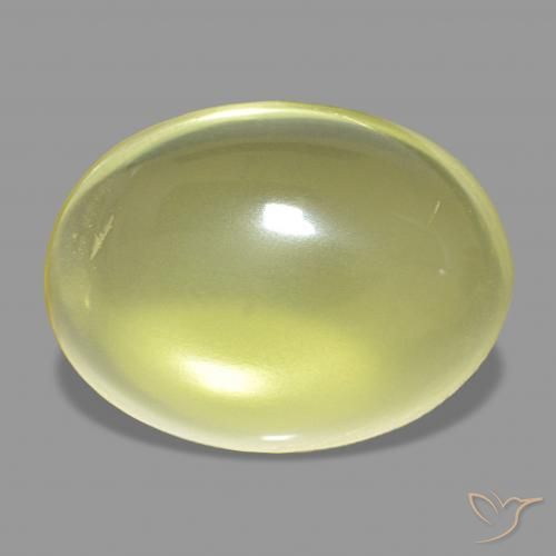 Quartz Jaune clair naturelle ovale, 9.70 ct, Transparent