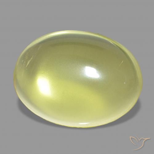 Quartz Jaune clair naturelle ovale, 9.70 ct, Transparent