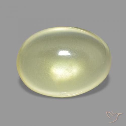 Quartz Jaune clair naturelle ovale, 6.52 ct, Transparent