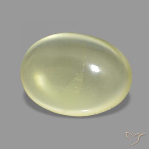 Quartz Jaune clair naturelle ovale, 6.52 ct, Transparent